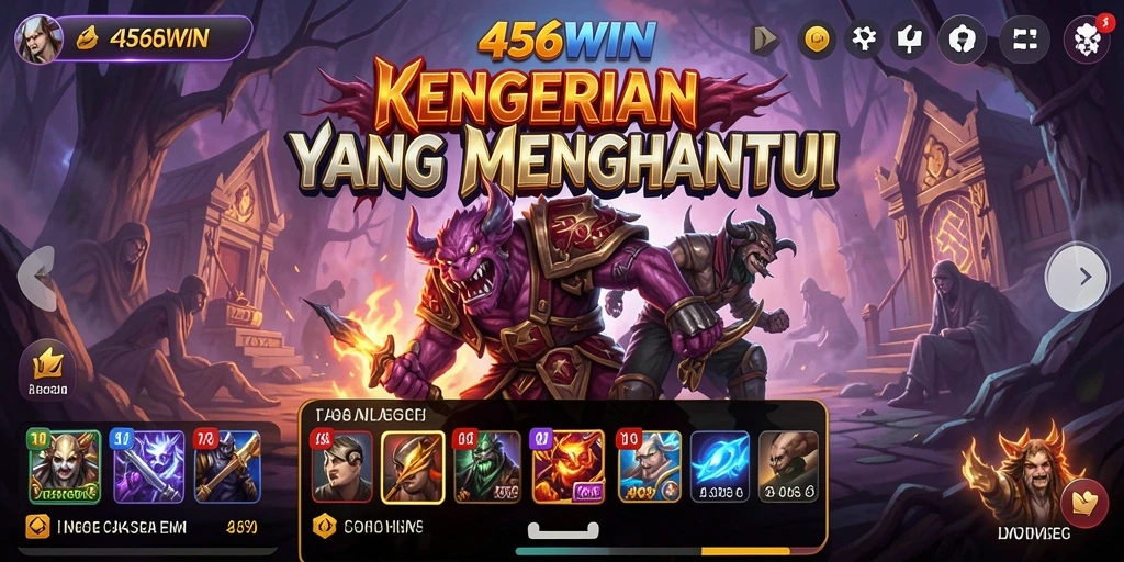 Screenshot gameplay <strong>456WIN</strong> yang menunjukkan suasana horor mencekam.