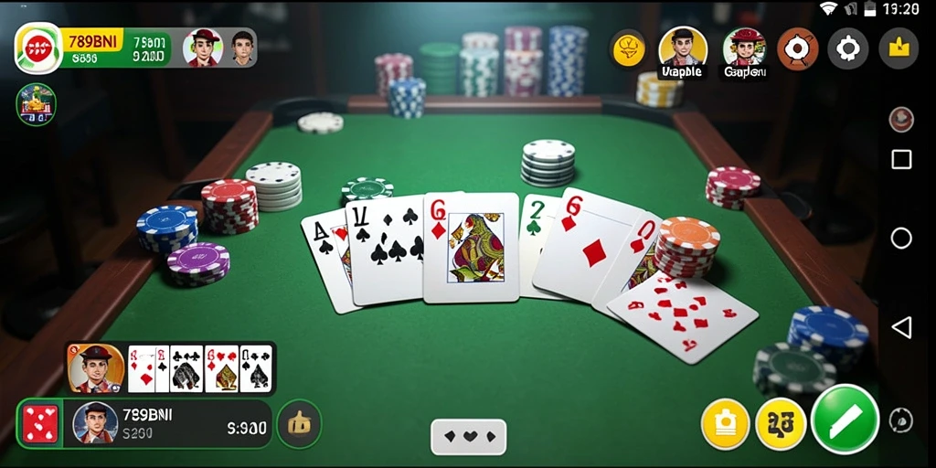 Tampilan gameplay menarik dari 789BNI dengan suasana Gaple.