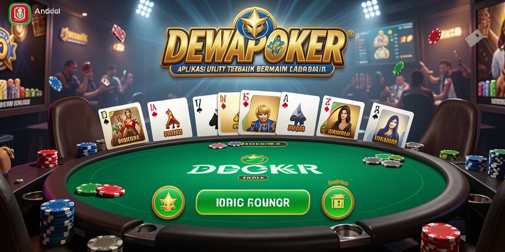 Tampilan optimal aplikasi DEWAPOKER yang mendukung gameplay poker.