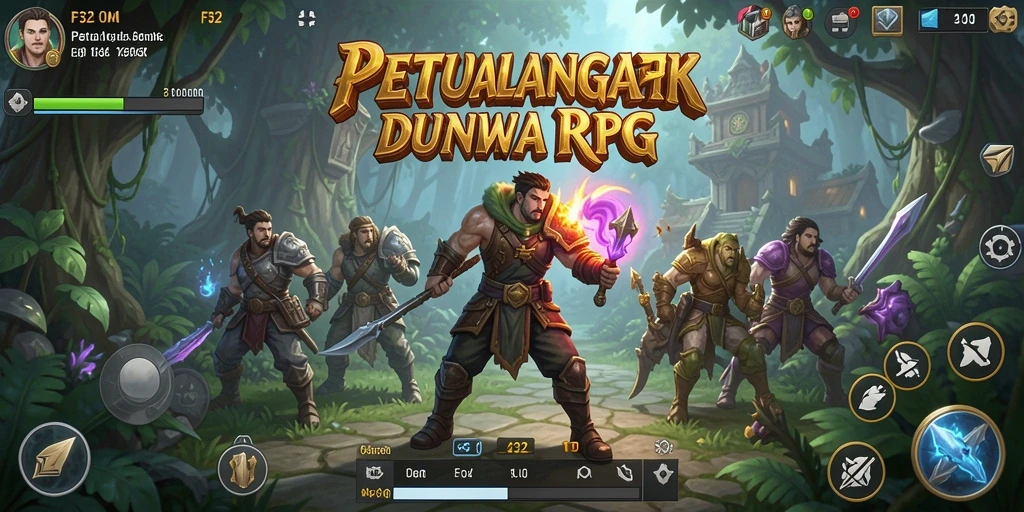 Gameplay F32 menampilkan pertarungan epik dan petualangan mendebarkan.