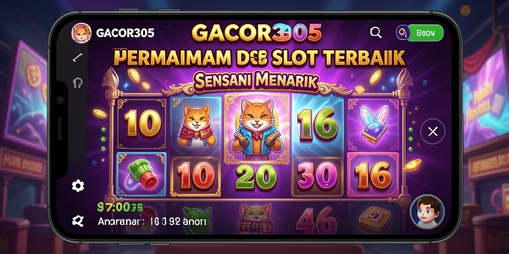 Tampilan menarik dari gameplay GACOR305 dengan berbagai tema slot.