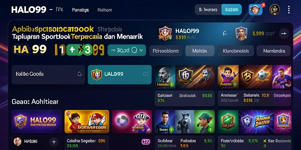 Tampilan menarik dari HALO99 saat taruhan olahraga.