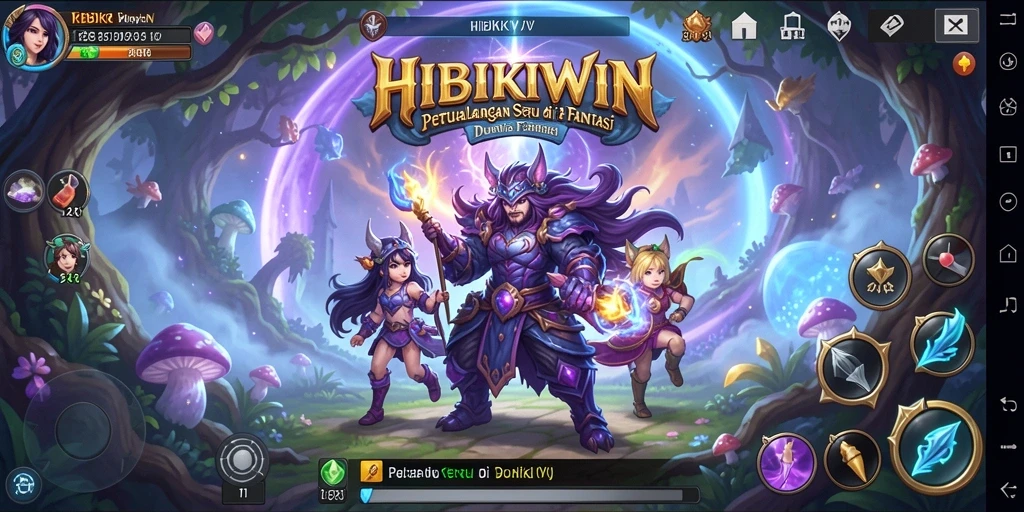 Gameplay HIBIKIWIN menunjukkan petualangan seru dan tantangan menarik.