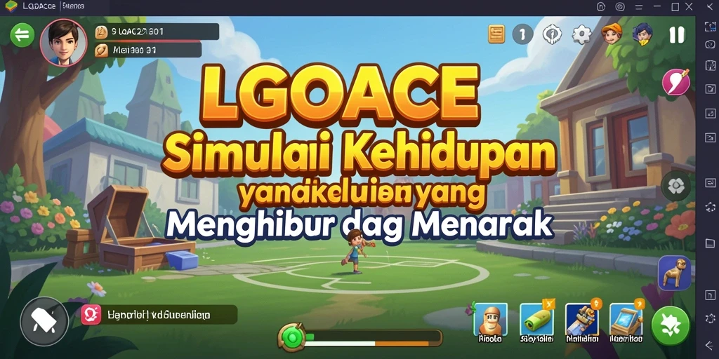 Screenshot utama LGOACE yang menampilkan gameplay interaktif dan menawan.