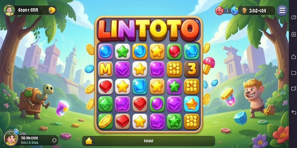 Tampilan gameplay seru dan penuh warna dari LINITOTO.