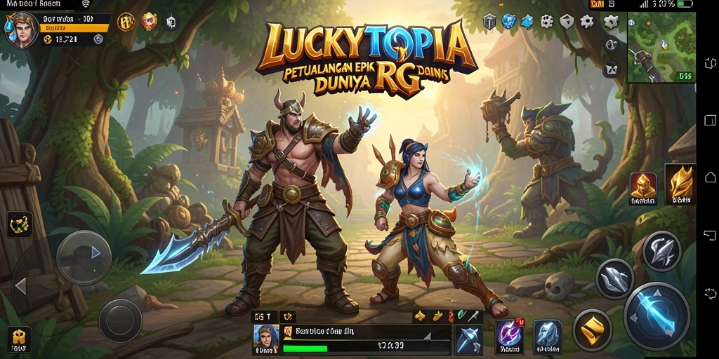 Tangkap momen epik di LUCKYTOPIA dengan gameplay RPG yang menakjubkan.