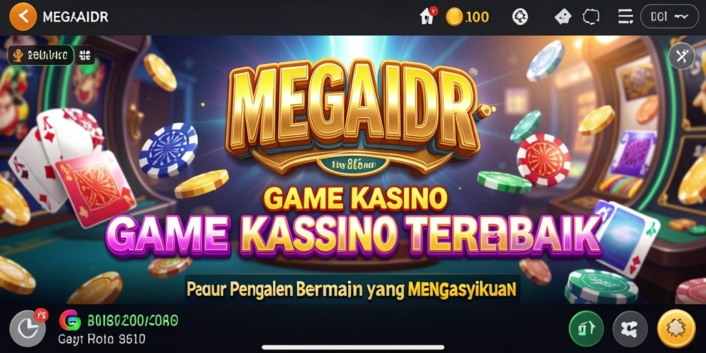 Tampilan gameplay menarik dari MEGAIDR dengan suasana Kasino.