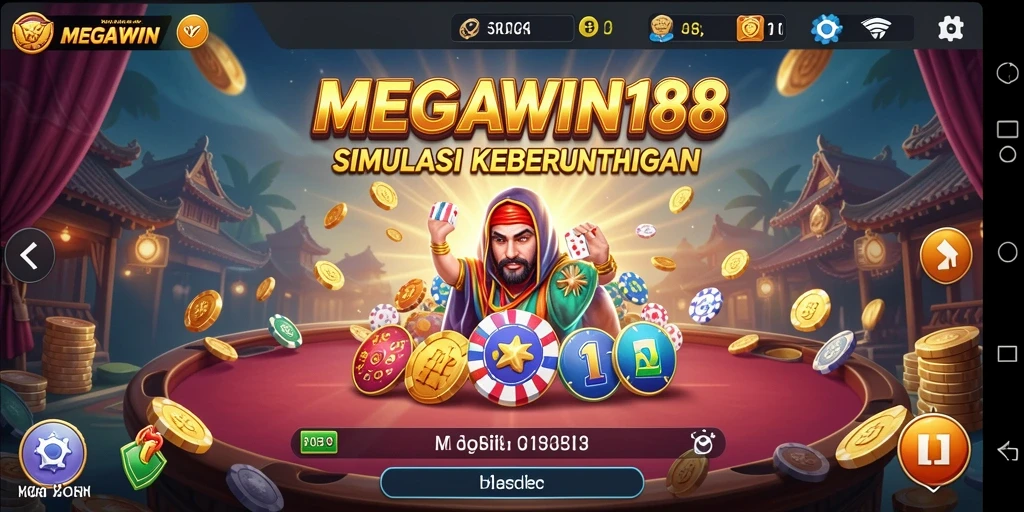 Screenshot utama permainan MEGAWIN188 menunjukkan gameplay yang menarik dan interaktif.