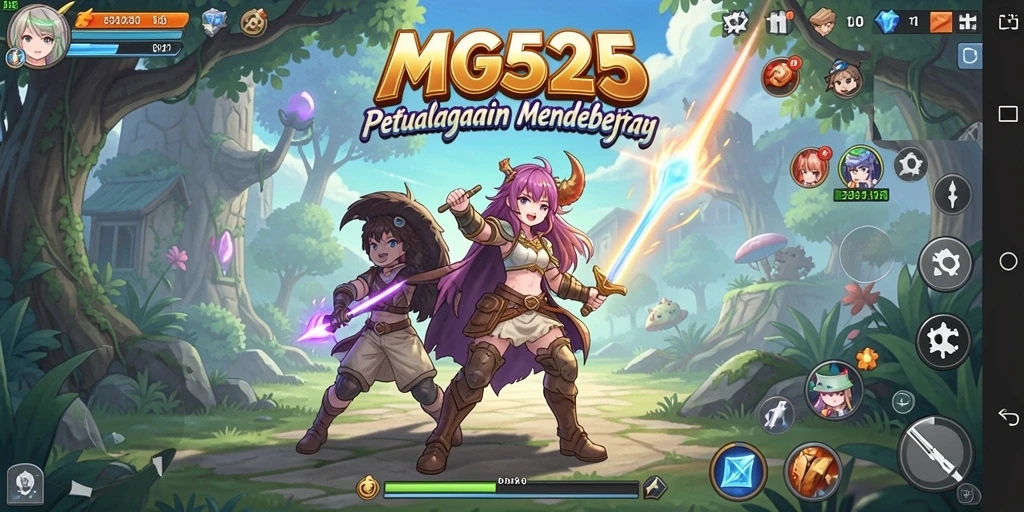 Tampilan gameplay MG525 yang menakjubkan dengan karakter anime yang menarik.