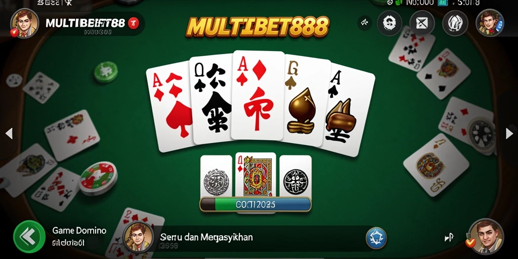 Screenshot MULTIBET88 yang menampilkan gameplay Domino yang menarik.