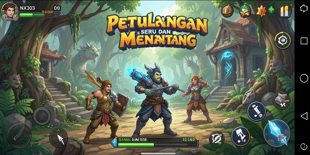 Tampilan gameplay NX303 yang memukau di dunia petualangan.