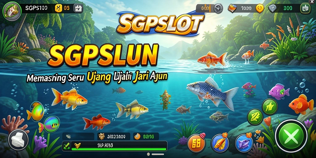 Screenshot gameplay <strong>SGPSLOT</strong> menampilkan aksi menegangkan saat memancing.