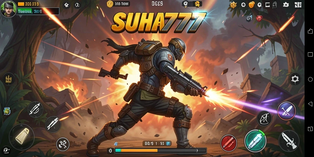 Tampilan aksi seru dan mendebarkan dalam gameplay SUHU777.