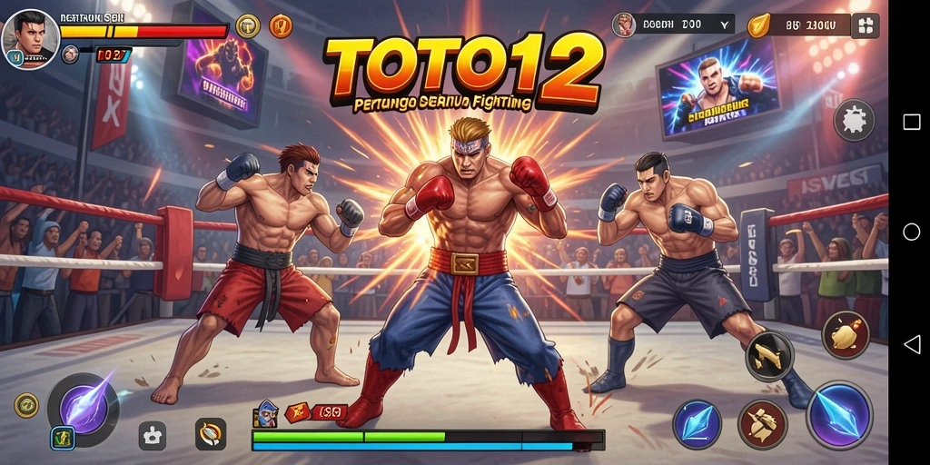 Tangkapan layar TOTO12 menampilkan aksi pertarungan yang intens dan mendebarkan.