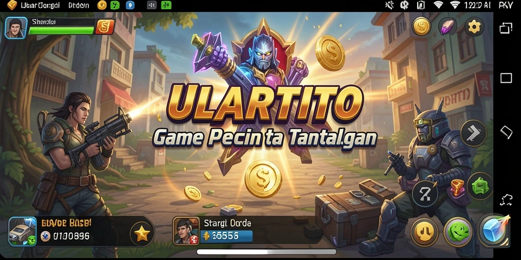 Tampilan gameplay ULARTOTO yang menarik dan memukau, penuh dengan strategi.