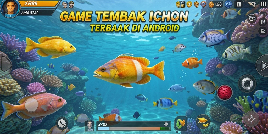 Tangkapan layar gameplay seru dari XR88 dengan aksi tembak ikan.